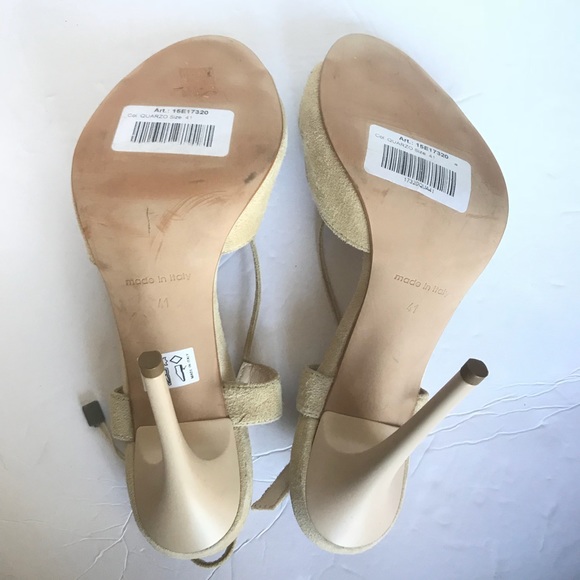 Siste's Nude Suede Round Toe Line Sandals - 41 - Picture 7 of 8